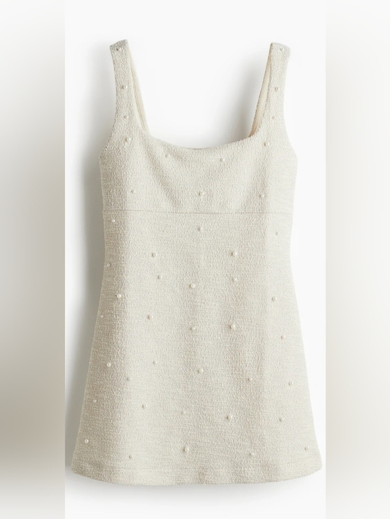 H&M Dresses & Skirts - Bead Studded Bouclé Dress